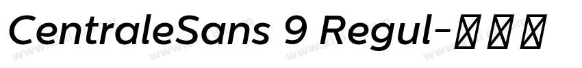 CentraleSans 9 Regul字体转换